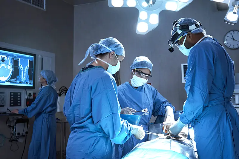 medical team in an operating theater