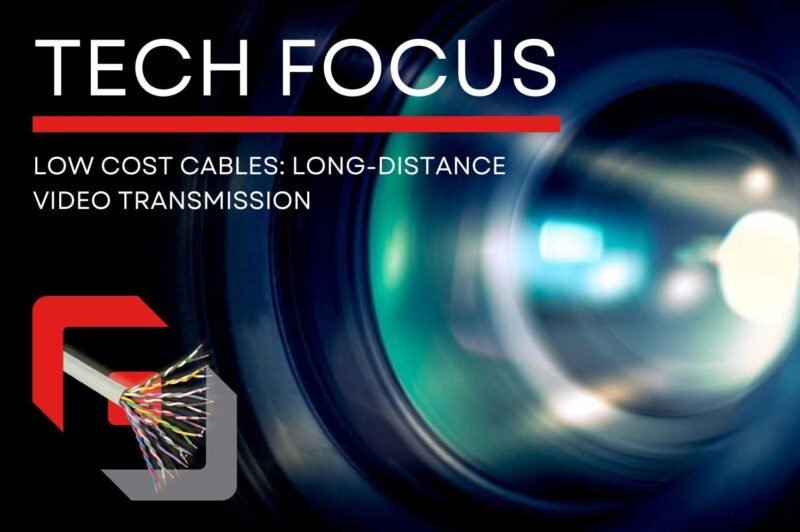 a twisted pair cable and a close up lens below the title Tech Focus